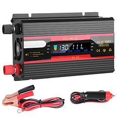 420W Car Inverter DC 12/24V to AC 110V Outlet Vehicle Converter Sine Wave Battery Inverter
with Dual USB AC Ports 3000W Peak Power