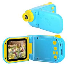 Kids Digital Camera Child Video Camera Children Camcorder Christmas Toy Birthday Gifts with 2.4in Screen 4X Digital Zoom 5 Games 32G MMC Card for 3-10