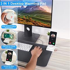 Winter Desktop Hand Warmer Mat Heated Gaming Mouse Pad Large Mouse Pad Office Table Heating Mat Foot Warmer