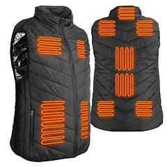 Heated Vest Electric USB Jacket Men Women Heating Coat Thermal Body Warmer Wear with 3 Temperature Levels