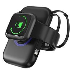 3 in 1 Wireless Charger Portable Magnetic Power Bank with Built-in Cable External Battery Pack Compatible with Apple Watch 8/7/6/SE/5/4/3/2/1 iPhone 1