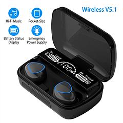 5.1 TWS Wireless Earbuds Touch Control Headphone in-Ear Earphone Headset with Charging Case IPX7 Waterproof Power Bank