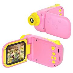 Kids Digital Camera Child Video Camera Children Camcorder Christmas Toy Birthday Gifts with 2.4in Screen 4X Digital Zoom 5 Games 32G MMC Card for 3-10