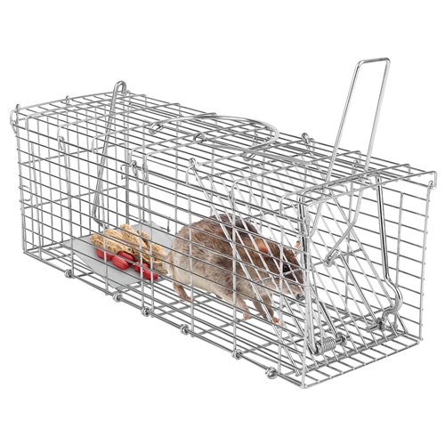 Foldable Rat Trap Cage Humane Live Rodent Trap Cage Galvanized Iron Mice Mouse Control Bait