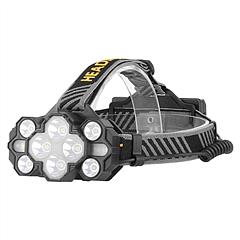 20000LM LED Headlamp 8 Lighting Modes Rechargeable Headlights IP44 Waterproof Rotatable Headlights For Hiking Rescuing Camping