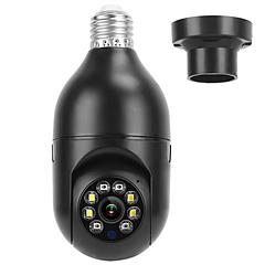 E27 WiFi Bulb Camera 1080P FHD WiFi IP Pan Tilt Security Surveillance Camera with Two-Way Audio Night Vision Motion Detection Function APP Control