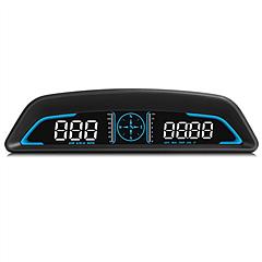 Universal Car HUD GPS Head up Display Speedometer Odometer with Acceleration Time Compass Altitude Driving Distance Over Speed Alarm HD LED Display fo