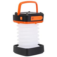 Solar Camping Lantern LED Collapsible Tent Lamp USB Rechargeable Portable Emergency Camping Light for Hiking Fishing Outdoor