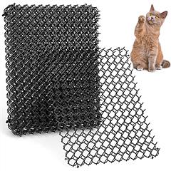 10Pcs Cat Spike Mat with Spikes 15.8x11.8in Cat Repellent Mats Spike Deterrent Stopper Mat for Pet Cats Dogs 13x1ft Area