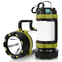 2Pcs Camping Lantern Rechargeable Flashlight Torch Power Bank Portable Tent Light Lamp USB Rechargeable for Hiking Fishing Emergency Outdoor