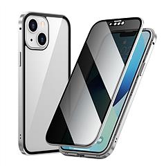 Privacy Magnetic Phone Case 360° Full Protection Anti Spy Phone Cover Double Sided Tempered Glass Magnet Absorption Fit for IOS Phone 14 Pro