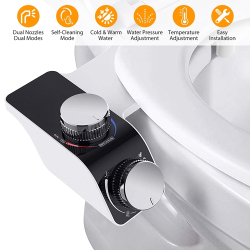 Bidet Attachment NonElectric Fresh Water Bidet Sprayer Toilet Seat