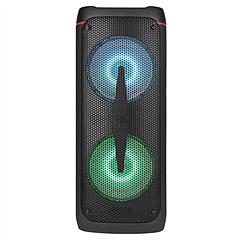 Portable Wireless Party Speaker RGB Colorful Lights DJ PA System with TWS Function FM Radio USB MMC Card Reading Aux In Recording Function Mic Priorit