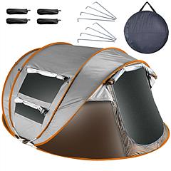 5-8 Person Pop Up Tent Automatic Setup Camping Tent Waterproof Instant Setup Tent with 4 Mosquito Net Windows Carrying Bag for Hiking Climbing Adventu