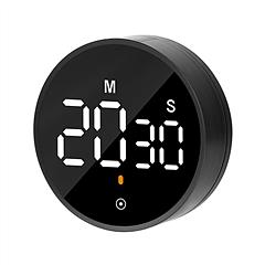 2.79in LED Digital Kitchen Timer Electronic Countdown Timer Dimmable Mutable Magnetic Clock for Classroom Library Office Cooking
