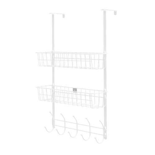 Over The Door Hooks Organizer Door Towel Rack Hanger 5 Hooks with 2