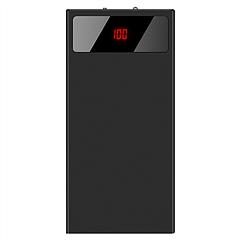 20000mAh Power Bank Ultra-thin External Battery Pack Phone Charger Dual USB Ports Flashlight Battery Remain Display