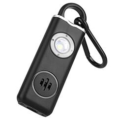 Rechargeable Personal Safety Alarm Portable 130dB Self-defense Siren with Strobe Light LED Light Carabiner Emergency Escape Tool for Women Kids Elderl