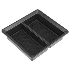 Center Console Organizer Tray Fit For 2021 2022 2023 Tesla Model 3 Model Y Armrest Drawer Storage Box with 2Pcs Silicone Pads