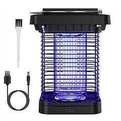 Electric Solar Powered Bug Zapper 1076Sq.Feet Range Mosquito Killer Lamp IP65 Waterproof  Insect Fly Trap Catcher for Indoor Outdoor