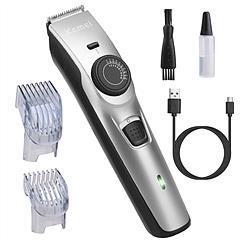Cordless Beard Trimmer USB Rechargeable Beard Grooming Kit Electric Razor Hair Shaver Clipper with Precision Dial