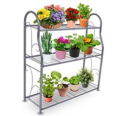 3 Tier Plant Stand Shelf Flower Pot Holder Display Rack 88LBS Utility Storage Organizer