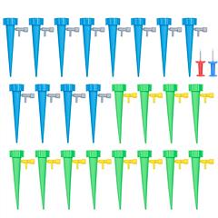 24Pcs Plant Watering Spikes Self Watering Devices Automatic Plant Waterer with Slow Release Control Valve For Outdoor Indoor Plant