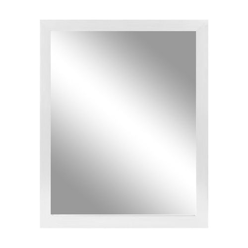 Wall Mount Mirror 11.8x15.7Inch WoodLike Frame Rectangle Modern