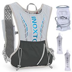 Sport Hydration Vest Running Backpack with 15oz 50oz Water Bladder Adjustable Strap Storage Bag for Trail Running Marathon Race Hiking