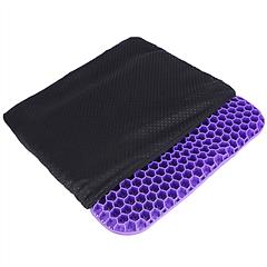 Gel Seat Cushion Non-Slip Breathable Honeycomb Sitting Cushion Pressure Relief Back Tailbone Pain Cushion Pad with Removable Cover for Car Office Chai