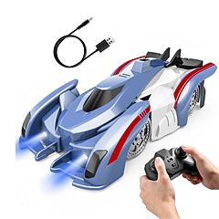 Electric Wall Climbing Car Toy 360° Rotating Shunt Car Remote Control Dual Mode RC Car Rechargeable Toy Car with Headlights Taillights Birthday Christ