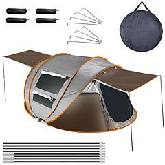 5-8 Person Pop Up Tent Automatic Setup Camping Tent Waterproof Instant Setup Tent with 4 Tent Poles 2 Mosquito Net Windows Carrying Bag for Hiking Cli