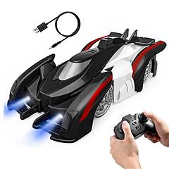 Electric Wall Climbing Car Toy 360° Rotating Shunt Car Remote Control Dual Mode RC Car Rechargeable Toy Car with Headlights Taillights Birthday Christ
