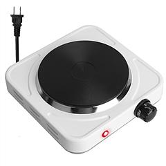 1500W Electric Single Burner Portable Heating Hot Plate Stove Countertop RV Hotplate with Non Slip Rubber Feet 5 Temperature Adjustments