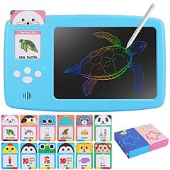 224 Words Toddler Learning Toy Talking Flash Cards with LCD Writing Tablet Preschool Educational Reading Drawing Machine Autism Sensory Toy 3+ Years O