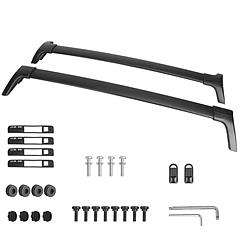 Car Roof Rack Cross Bars Aluminum Alloy Cargo Carrier Rooftop Crossbars Fit for Toyota RAV4 2019-2023 with Side Rails for Cargo Carrier Bag Kayak Bike