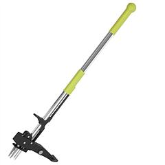 38.97in Aluminum Weed Puller Stand Up Weeder Without Bending Kneeling Manual Weed Remover Tool with 4 Claws for Lawn Yard Garden Patio
