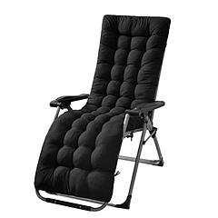 66.92x22.04in Thickened Chaise Lounger Cushion Recliner Rocking Chair Sofa Mat Deck Chair Cushion