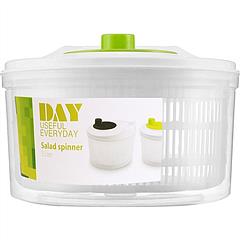 NewHome 3L/0.8Gal Salad Spinner Fruit Vegetable Washer Lettuce Drainer Hand Cranking Vegetable Dryer with Lid for Home Kitchen Fruit Vegetable Washing