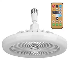 Ceiling Fan With Lights Remote Control 9.44in E27 Socket Fanlight with Dimmable Dimming Light Color Brightness 3 Fan Speed Timer Function