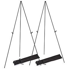 2 Pack Easel Stand for Display 61in Collapsible A Frame Tripod Easel Iron Alloy Drawing Stand with 2 Carry Bags for Wedding Poster Art Drawing Meeting