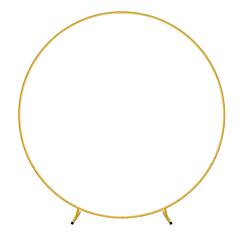 7.3FT Metal Round Balloon Arch Reusable Circle Backdrop Stand Large Wedding Party Arch Frame with Balloon Tools for Wedding Birthday Party Photo Backg