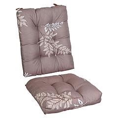 Rocking Chair Cushion 2 Pieces Back Seat Sets with Non-Slip Ties Polyester Fiber Filling Comfortable Cushions and Pads for Indoor Home Office Car