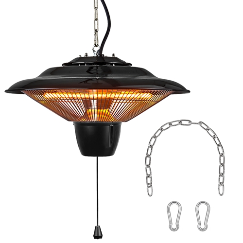 1500W Outdoor Hanging Patio Heater UltraQuiet Electric Heating Lamp