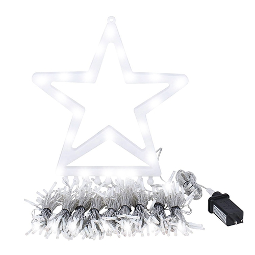 Christmas Hanging Waterfall String Light with Topper Star IP65