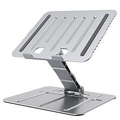 Laptop Stand Riser Stepless Angle Adjustable Ergonomic Notebook Holder Heat Dissipation Notebook Elevator for Laptop Tablet Drawing Board up to 15.6in