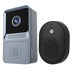 Smart Wireless Chime WiFi Doorbell Security 2 Way Intercom Visual Bell Chime Night Vision Camera Door Bell