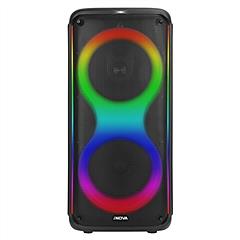 Portable Wireless Party Speaker with 7 Colorful Lights Remote Control Party Speaker with TWS Function FM Radio USB MMC Card Reading Aux In Recording F