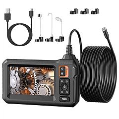 Industrial Endoscope Camera 1080P 4.3In Colorful IPS Screen 8mm IPX7 Waterproof Digital Snake Camera with 8Pcs LED Lights Inspection Camera with 16.4F