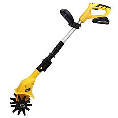 Cordless Electric Garden Tiller Cultivator With 20V Rechargeable Battery 3.93In Width 6.69In Depth 250RPM Max For Garden Yard Farm Lawn